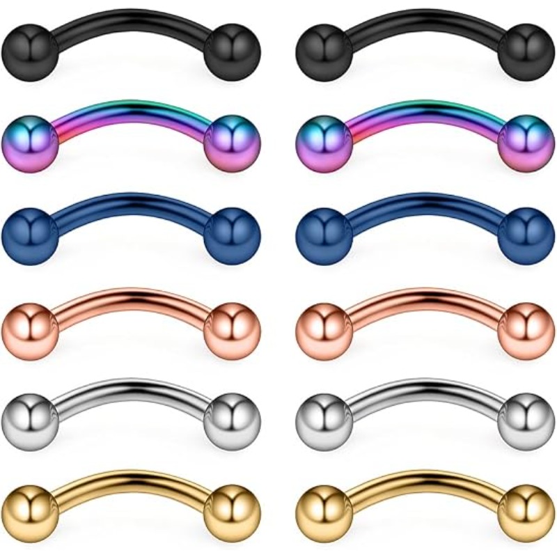 Body Jewelry Surgical Steel - 12 шт. 16G хирургическая сталь, кольцо