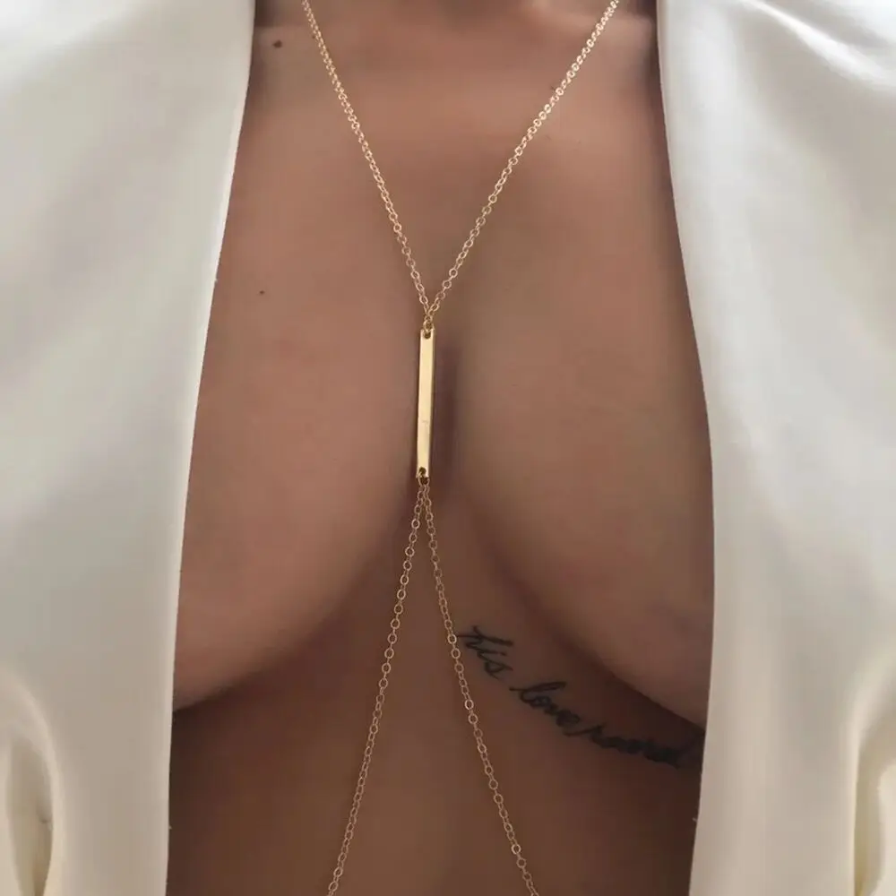 Body Jewelry Retainers - Женский бикини с металлической цепочкой, соблазнительное