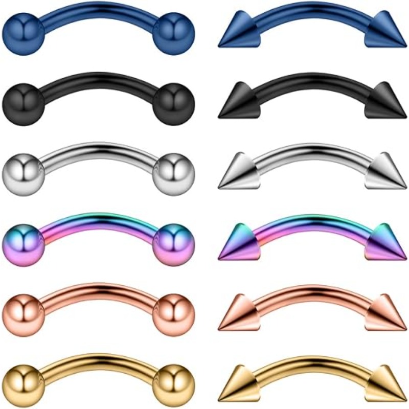 12 шт. 16G хирургическая сталь – обзор и цена Body Jewelry Surgical Steel