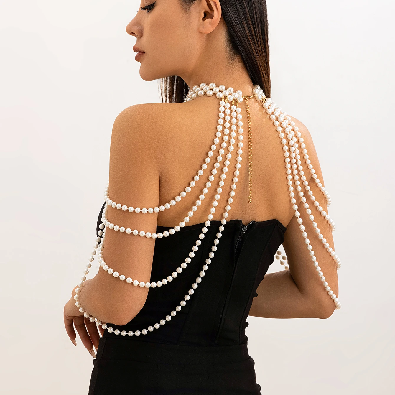 Свадебная цепочка на плечо с и – обзор и цена Body Jewelry Necklace